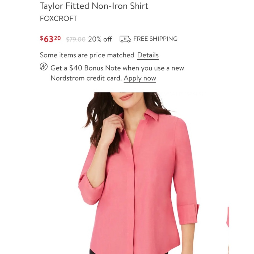 Foxcroft Collared Top - Picture 6 of 8